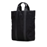 エルメス アカプルコ カバスMM トートバッグ ハンドバッグ ブラック ナイロン レザー レディース HERMES 【中古】